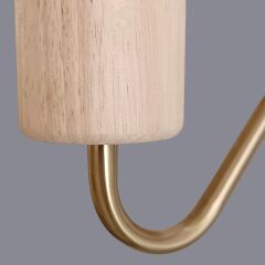 Yelsa Gold Detaylı Ahşap Aplik