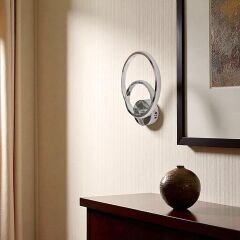 Lanor Çember LED Gümüş Aplik