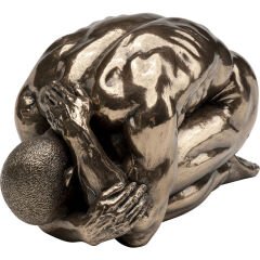 Nude Man Relief Reçine Dekoratif Figür