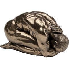 Nude Man Relief Reçine Dekoratif Figür