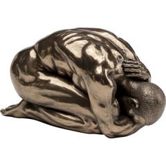 Nude Man Relief Reçine Dekoratif Figür