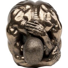 Nude Man Relief Reçine Dekoratif Figür