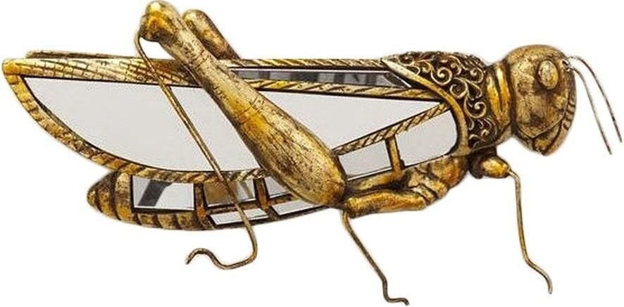 Grasshopper Mirror Wall Decoration 40x18 Cm
