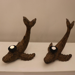 El Oyması Biblo Ahşap Balina (2 Adet)