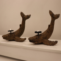 El Oyması Biblo Ahşap Balina (2 Adet)