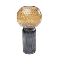 Marvelous Duo Amber Gri Vazo 31cm