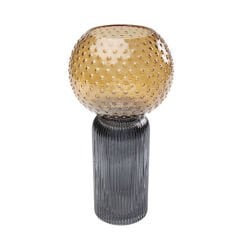 Marvelous Duo Amber Gri Vazo 31cm