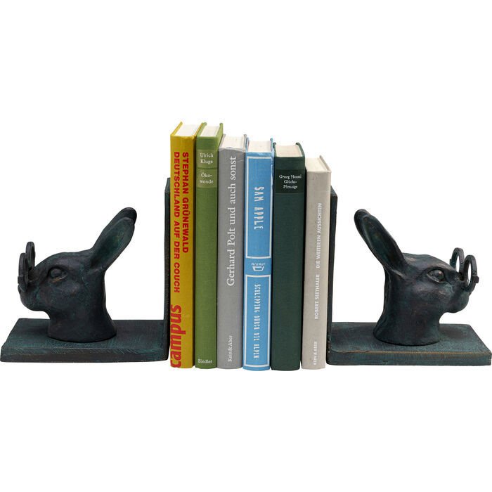 Smart Tavşan Detaylı Alüminyum Kitap Tutucu