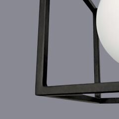 Belet Glop Başlıklı Siyah Sarkıt Avize