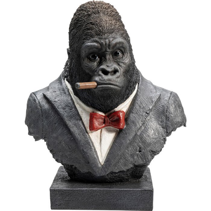Smoking Gorilla Dekoratif Obje