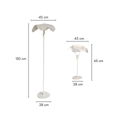 Veron Koleksiyonu 2'li Aydınlatma Seti (1 Lambader, 1 Abajur)