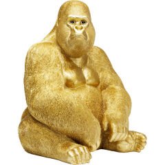 Monkey Gorilla Side 76 XL Gold Dekoratif Obje