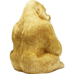 Monkey Gorilla Side 76 XL Gold Dekoratif Obje