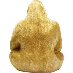 Monkey Gorilla Side 76 XL Gold Dekoratif Obje
