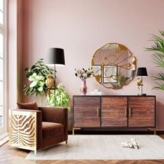 Duvar Aynası Altın Parçalı 100 cm