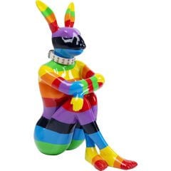 Sitting Rabbit Rainbow Dekoratif Figür