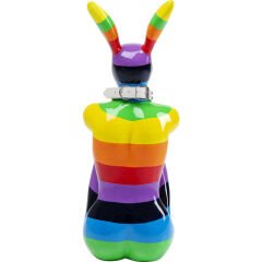 Sitting Rabbit Rainbow Dekoratif Figür
