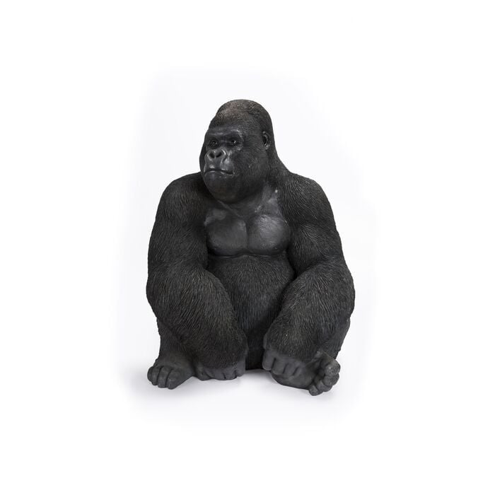 Monkey Gorilla Side XL Black Dekoratif Figür
