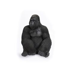 Monkey Gorilla Side XL Black Dekoratif Figür