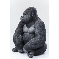 Monkey Gorilla Side XL Black Dekoratif Figür