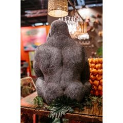 Monkey Gorilla Side XL Black Dekoratif Figür
