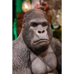 Monkey Gorilla Side XL Black Dekoratif Figür