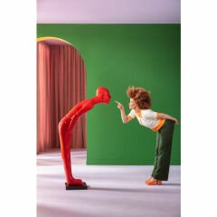 Welcome Guests Red Big Dekoratif Figür