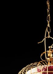 Kafes Sarkıt Avize Gold