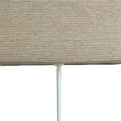 Cara Eskitme Beyaz Metal Abajur