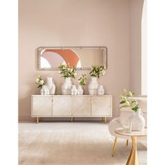 Donna Beyaz Vazo 22cm