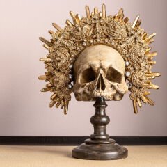 King Skull Dekoratif Obje