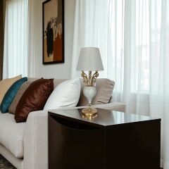 Solse Eskitme Beyaz Abajur