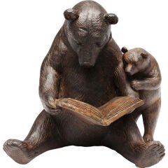 Reading Bears Poliresin Dekoratif Figür