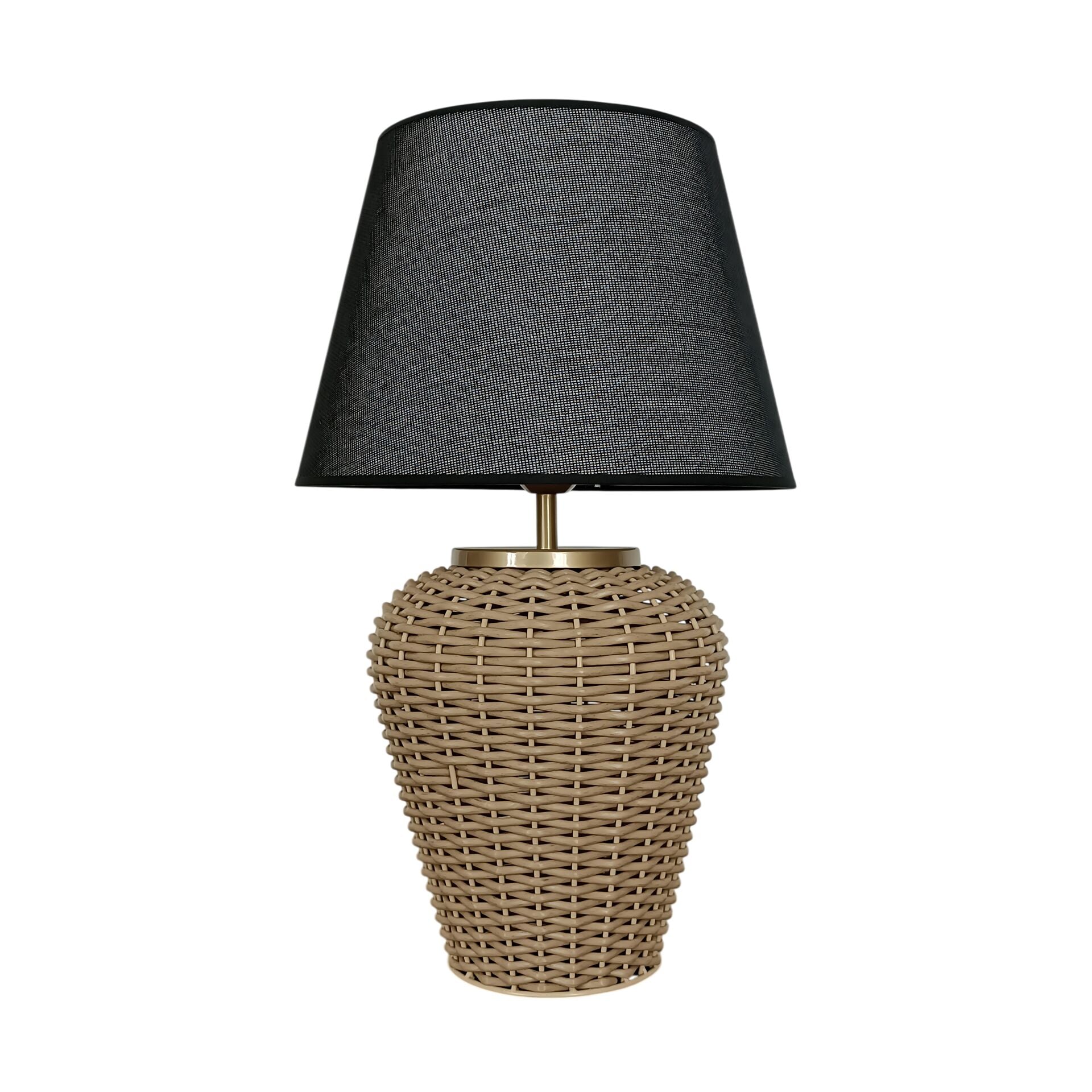 Yelen Açık Kahve Rattan Abajur