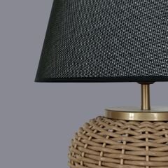 Yelen Açık Kahve Rattan Abajur