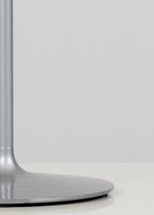 Cam Başlıklı Metal Abajur Şeffaf