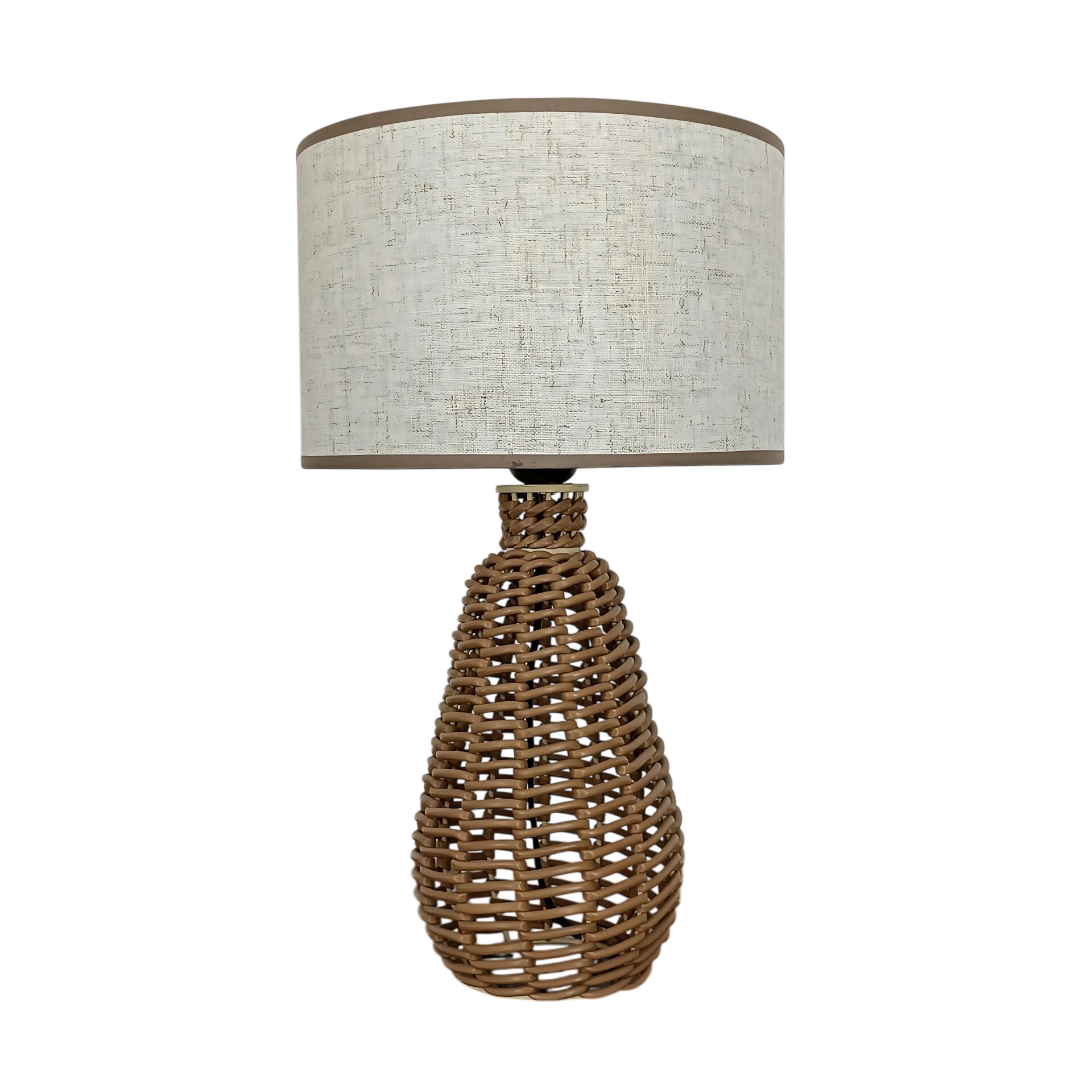 Pelit Koyu Kahve Rattan Abajur