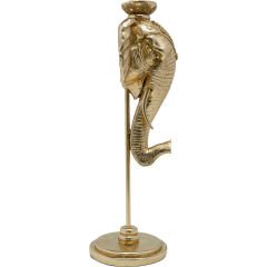 Holder Fil Kafası Gold Polyester Mumluk