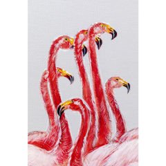 Flamingo Günü Kanvas Çerçeveli Tablo