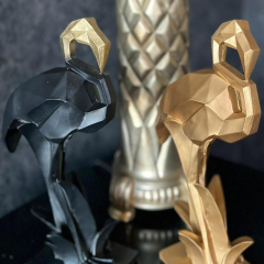 Kübik Flamingo Biblo Gold