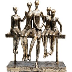 Playing Ape Silver 50cmDekoratif Obje