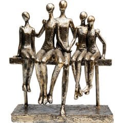 Playing Ape Silver 50cmDekoratif Obje