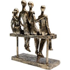 Playing Ape Silver 50cmDekoratif Obje