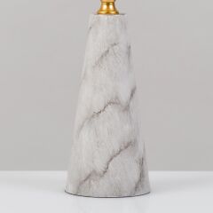 Mate Serisi Mermer Desenli Kafes Abajur