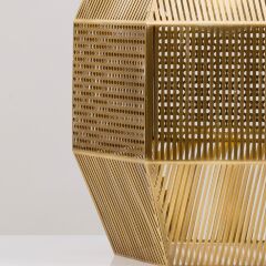 Barrel Gold Metal Yer Aydınlatması