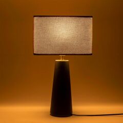 Moima Antrasit Polyester Abajur