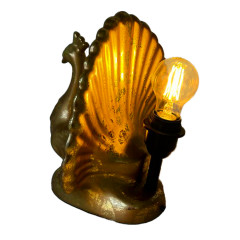 Bahar Güvercin Piegon Dekoratif Masa Lambası,  Gold