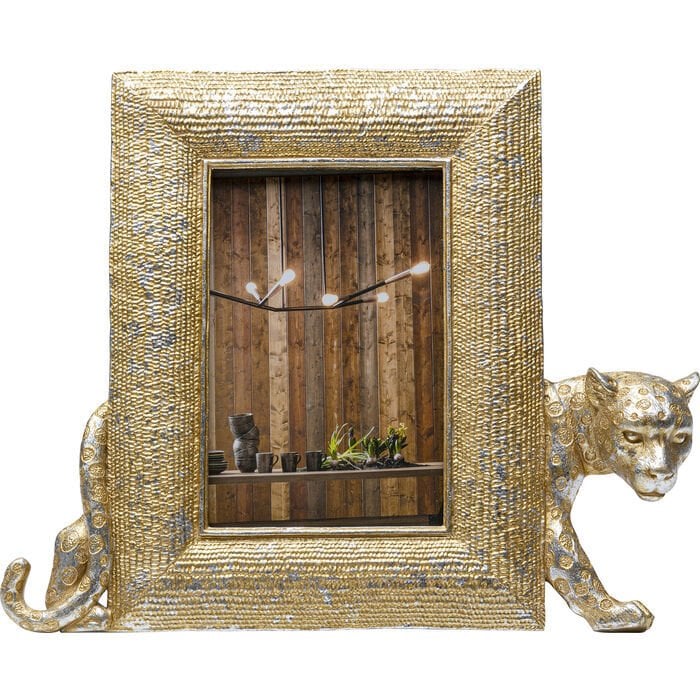 Leopard Polyester Fotoğraf Çerçevesi