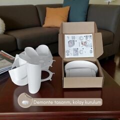 Petal Beyaz Sarkıt Avize