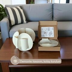 Lotus Krem Sarkıt Avize (Kolay Kurulum)